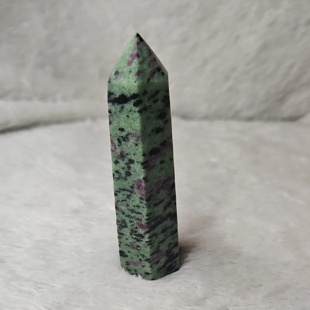 Ruby Zoisite Crystal Tower Point - Picture 4 of 7
